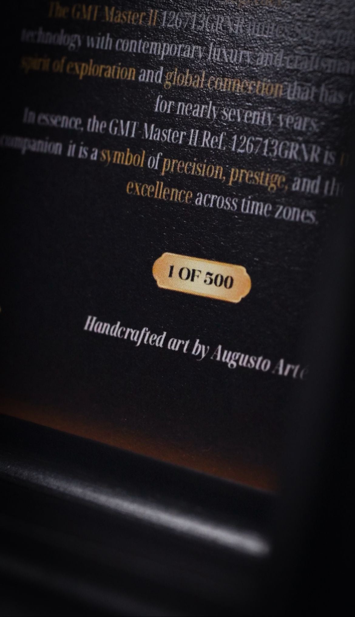 The Story of Perpetual Excellence™ Gelimiteerde 3D Kunst (1 van de 500 wereldwijd)